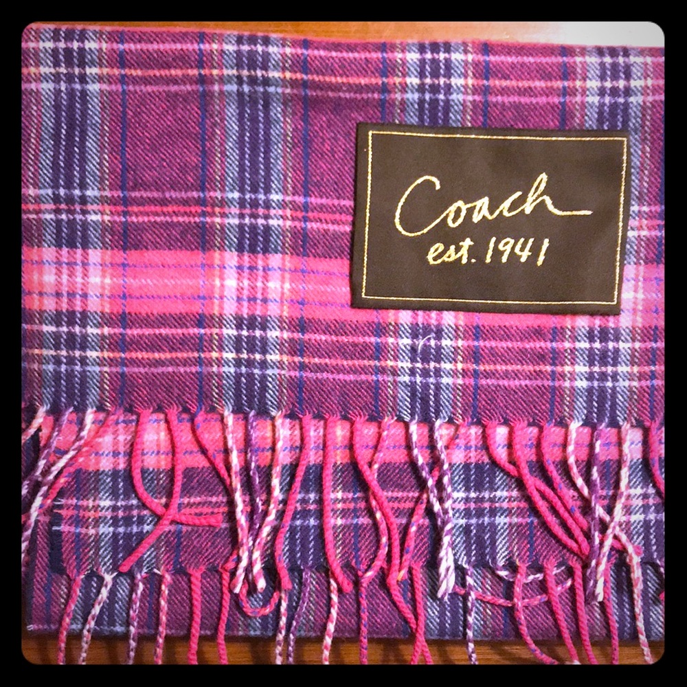 Coach tattersall scarf
